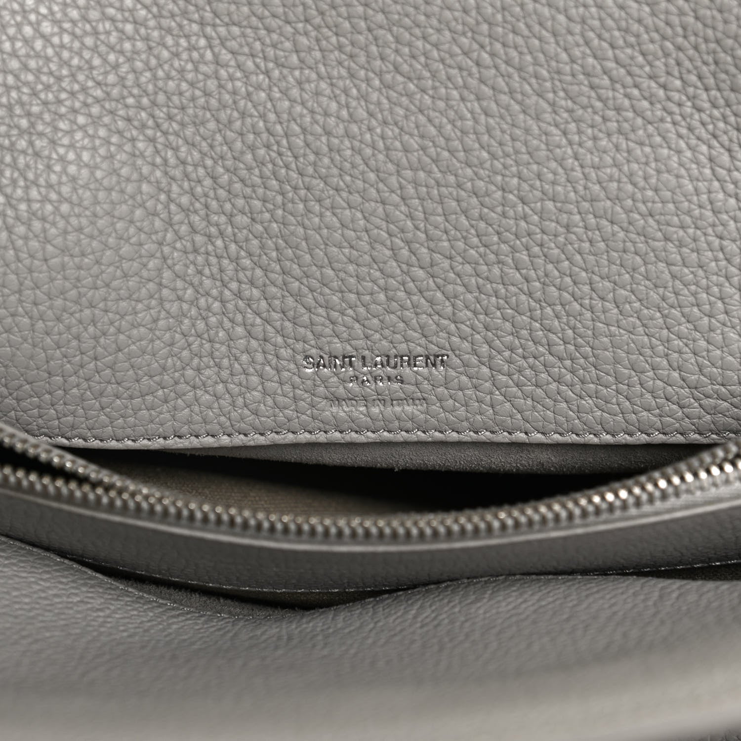 Saint Laurent Grained Calfskin Small Supple Sac De Jour Mouse Grey 6 of 12