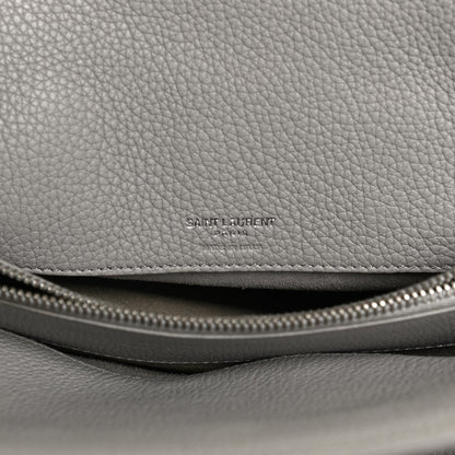 Saint Laurent Grained Calfskin Small Supple Sac De Jour Mouse Grey 6 of 12