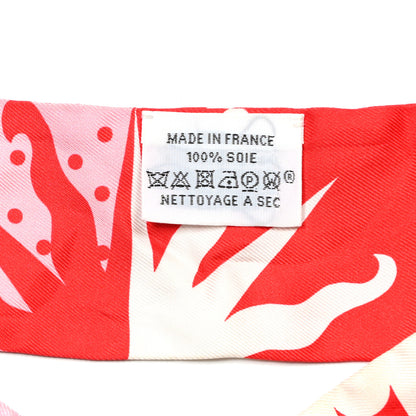 Hermes Silk Astrologie a Pois Twilly Rouge Blanc Rose 3 of 3