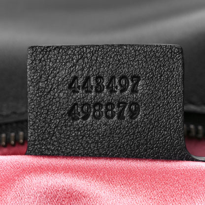 Gucci Velvet Matelasse Small GG Marmont Shoulder Bag Black 7 of 9