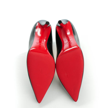 Christian Louboutin Kid Apostrophy 100 Pumps 38 Black 5 of 8