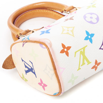 Louis Vuitton Monogram Multicolor Mini Sac HL Speedy White 5 of 7