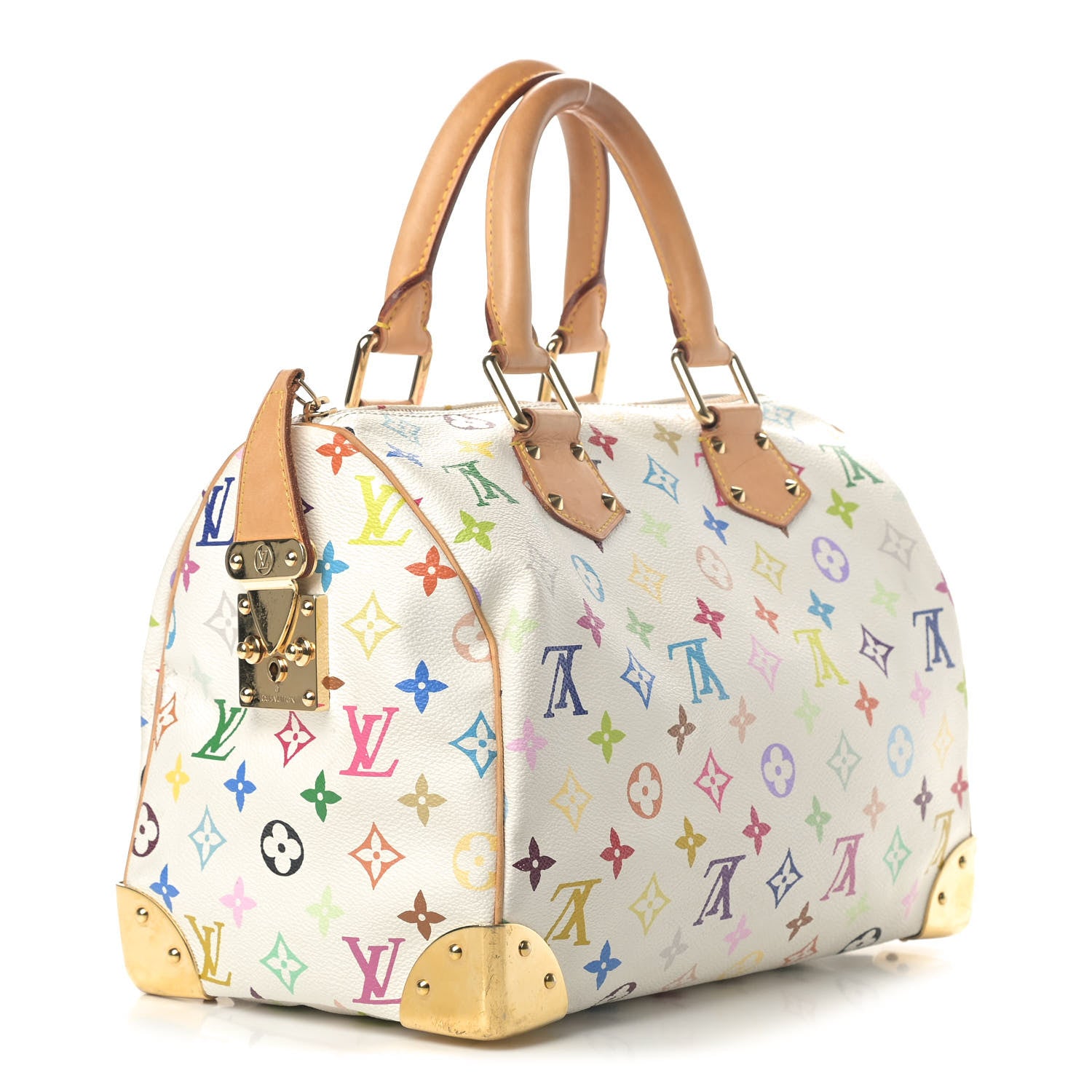 Louis Vuitton Monogram Multicolor Speedy 30 White 2 of 10