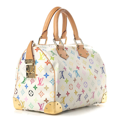 Louis Vuitton Monogram Multicolor Speedy 30 White 2 of 10