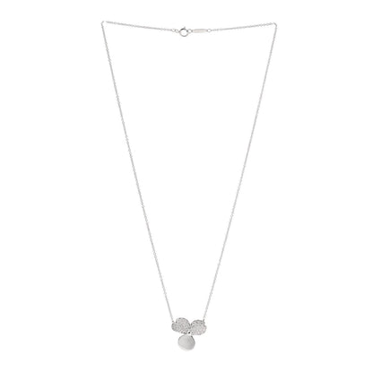 Tiffany Platinum Diamond Paper Flowers Pendant Necklace 3 of 6