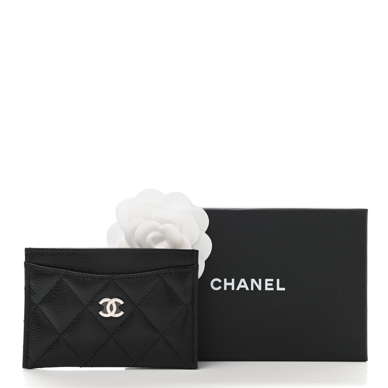 Chanel Caviar Quilted Card Holder Black 9 of 9
