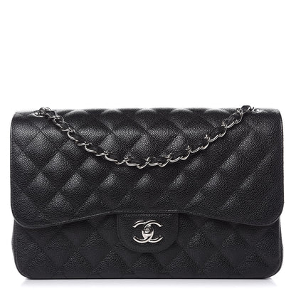 Chanel Caviar Quilted Jumbo Double Flap Black 1 of 11