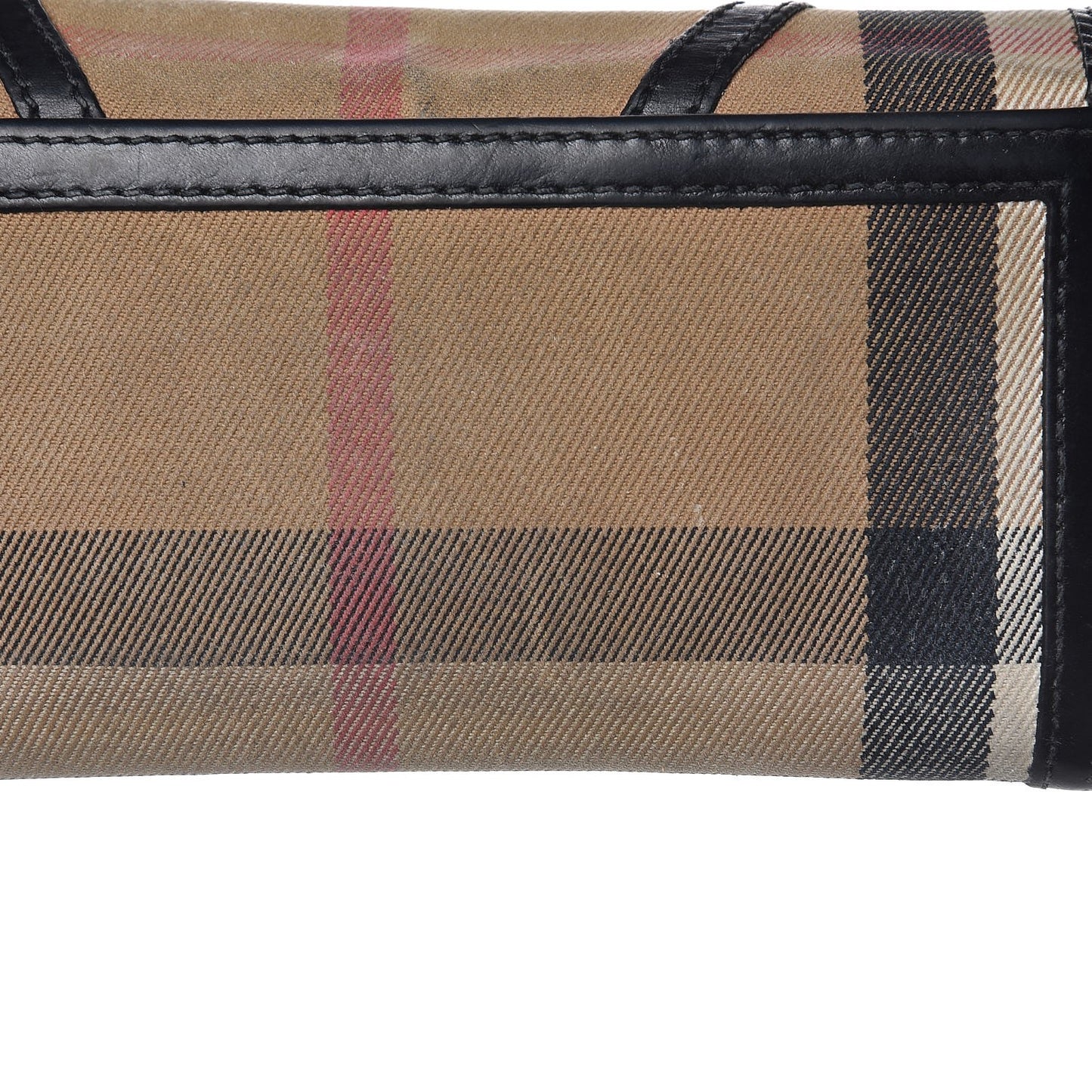 House Check Bridle Calfskin Penrose Continental Wallet Black