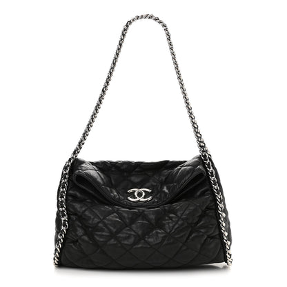 Chanel Washed Lambskin Chain Around Hobo Black 1 of 10