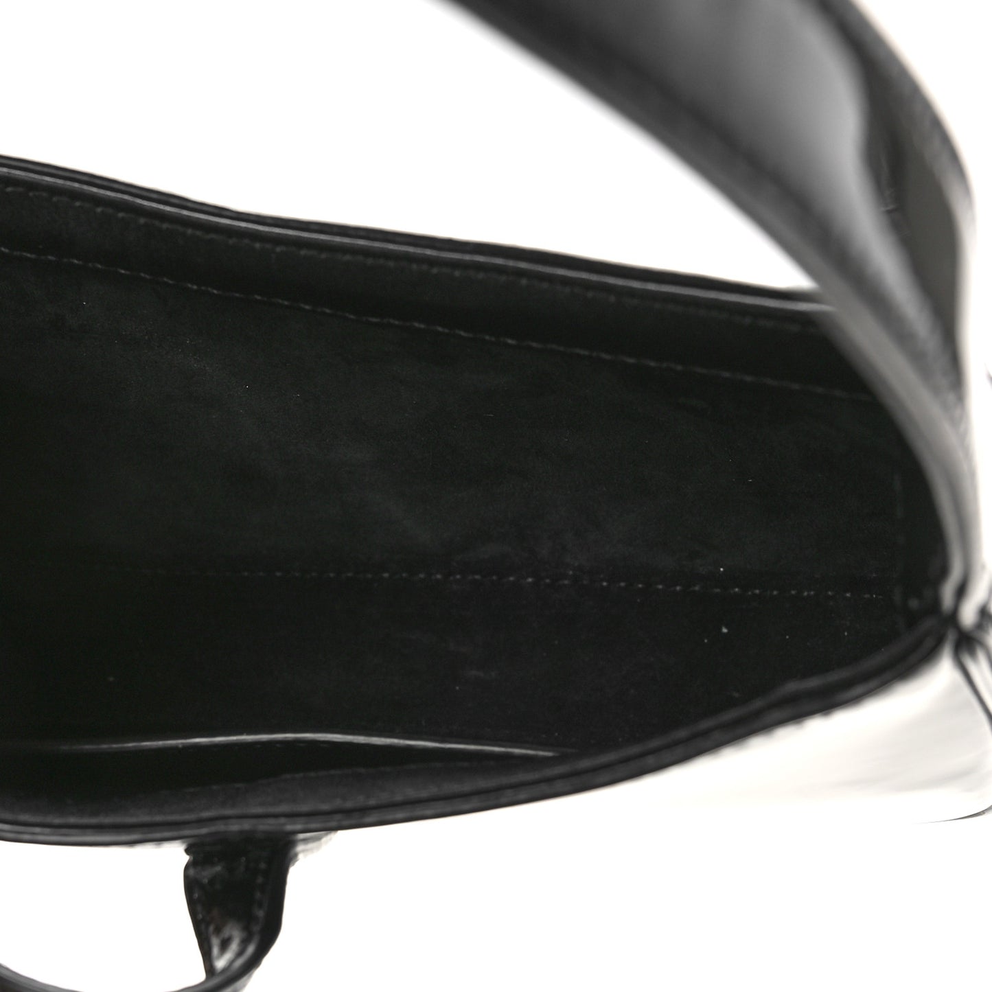 Patent Calfskin Le 5 A 7 Mini Hobo Black