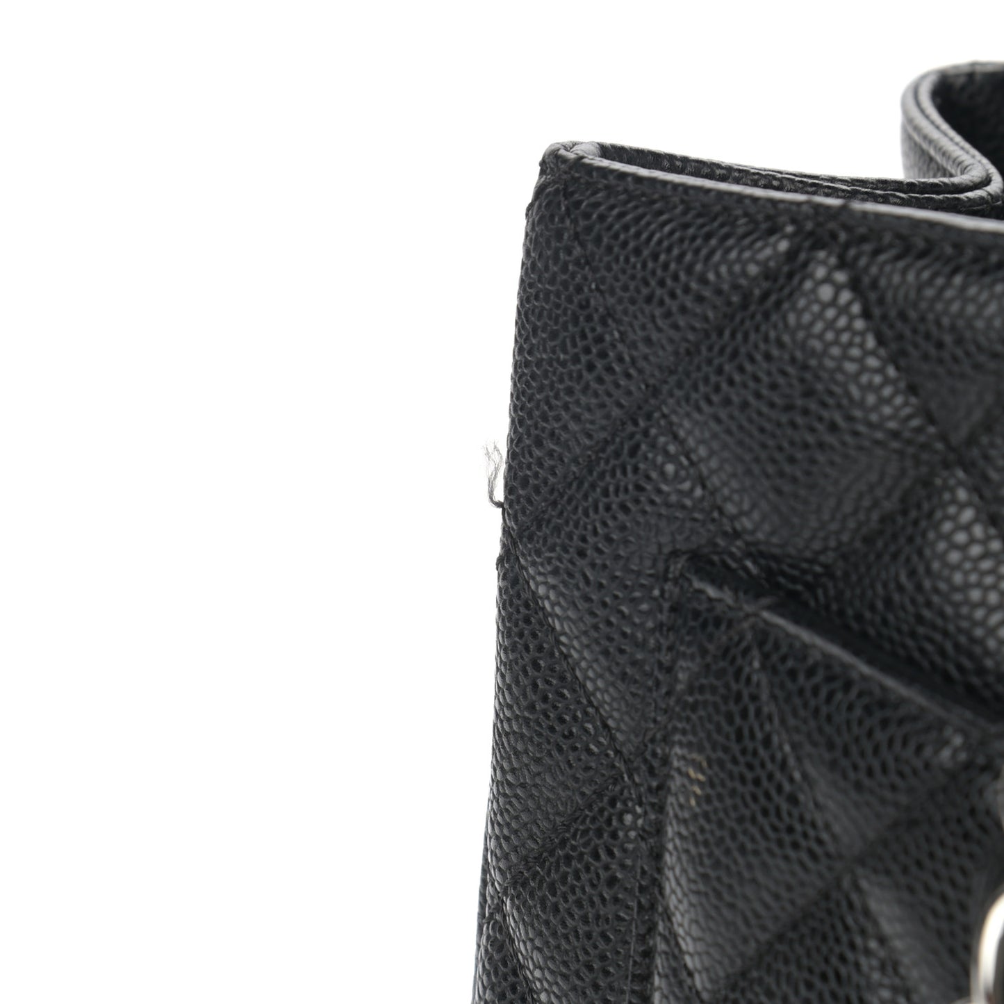 Caviar Quilted Grand Shopping Tote GST Black