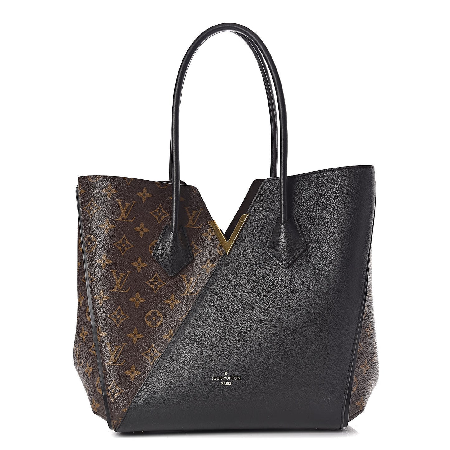 Calfskin Monogram Kimono Tote Black