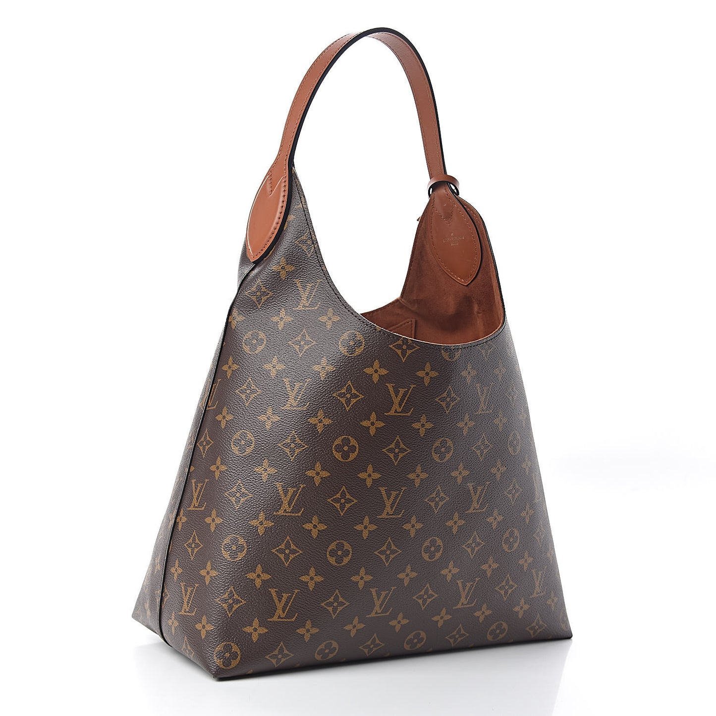 Monogram Flower Hobo Caramel
