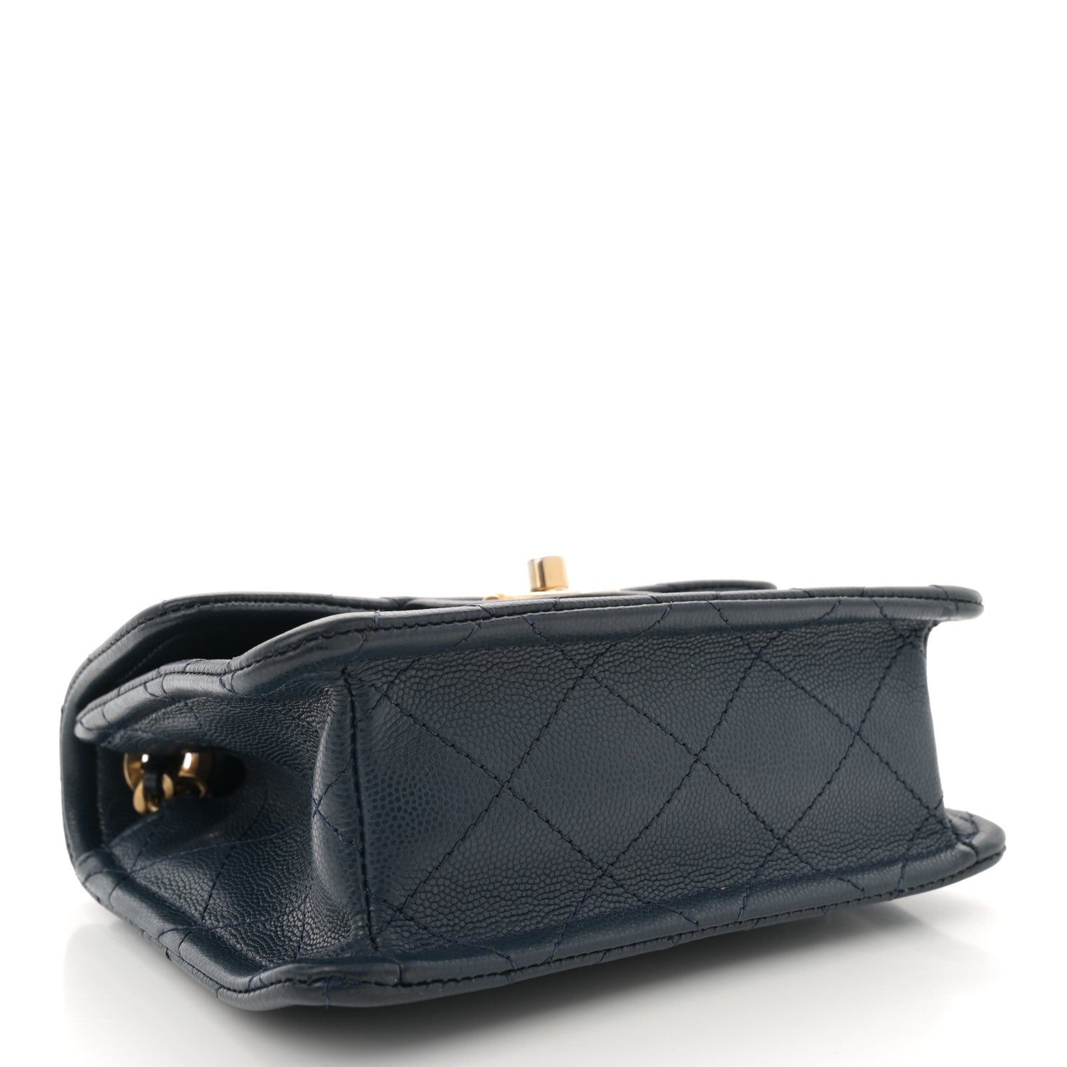 Chanel Caviar Quilted Mini Sweet Classic Flap Navy Blue 4 of 11