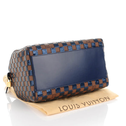 Louis Vuitton Damier Paillettes Speedy 30 Blue 4 of 8