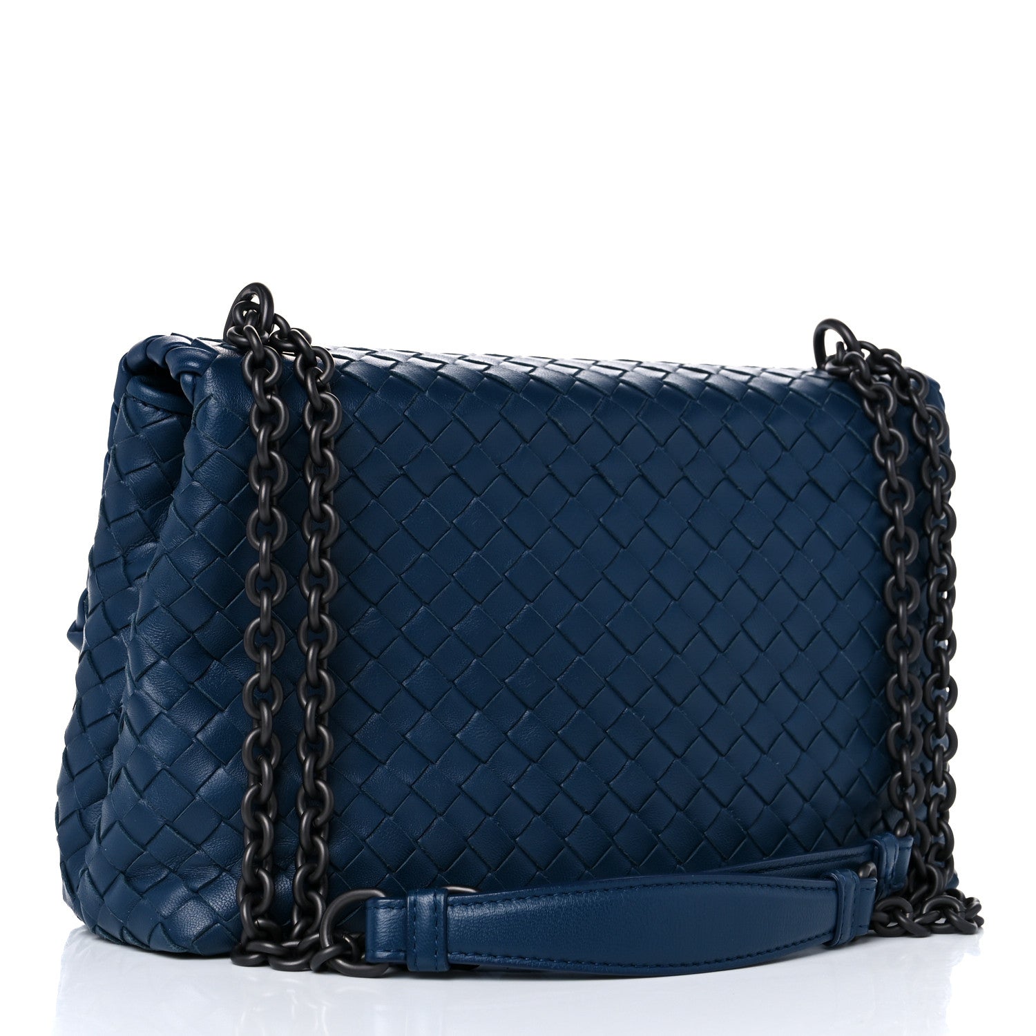 Bottega Veneta Nappa Intrecciato Small Olimpia Bag Denim 3 of 12