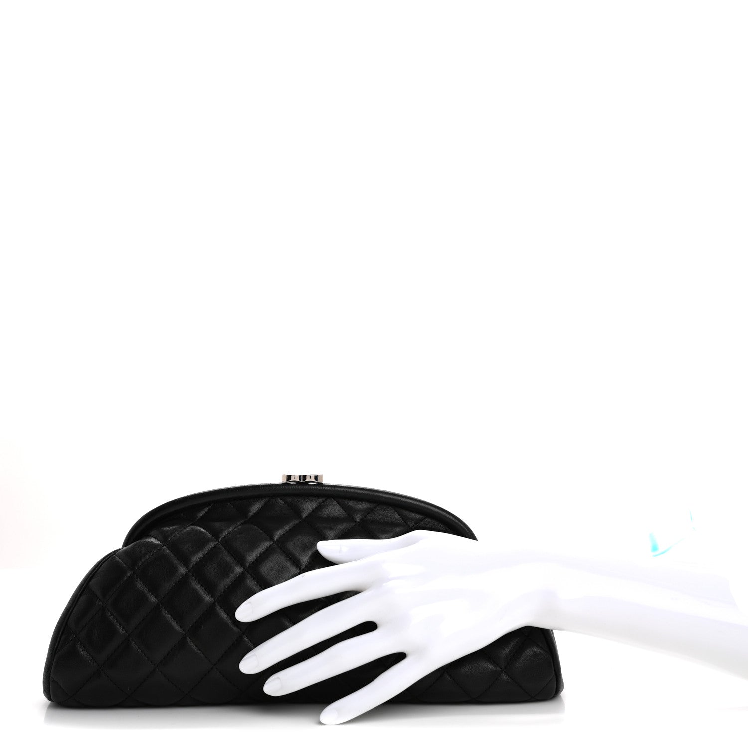 Chanel Lambskin Quilted Timeless Clutch Black 2 of 10