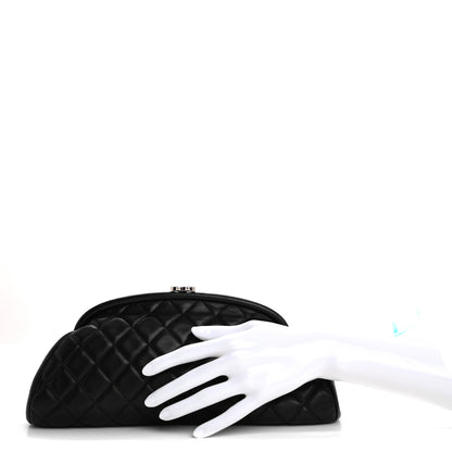 Chanel Lambskin Quilted Timeless Clutch Black 2 of 10