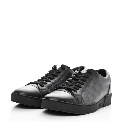 Louis Vuitton Calfskin Damier Graphite Match Up Sneakers 6.5 3 of 9