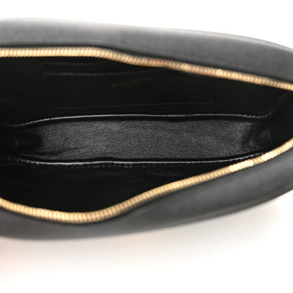 Saint Laurent Grain De Poudre Matelasse Monogram Mini Lou Camera Bag Black 5 of 10