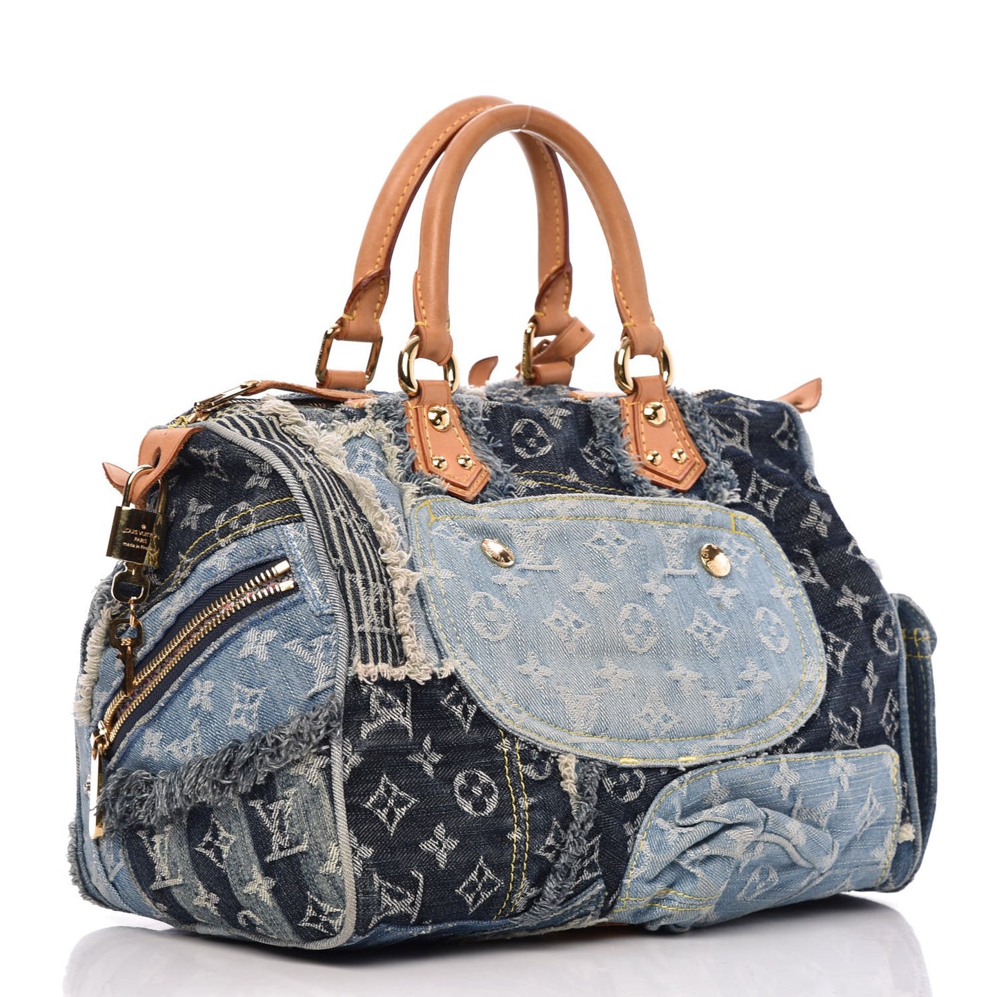 Denim Patchwork Speedy 30 Blue