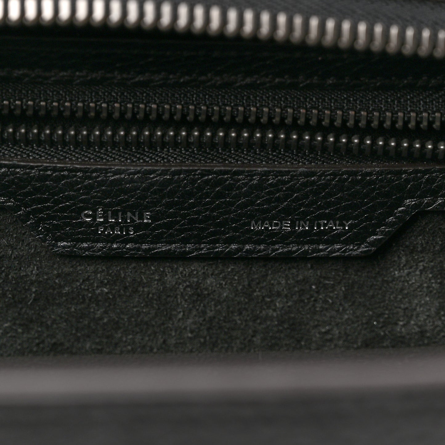 Drummed Calfskin Micro Luggage Black