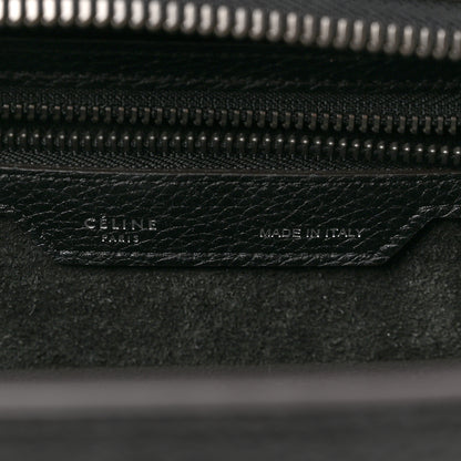 Celine Drummed Calfskin Micro Luggage Black 7 of 9