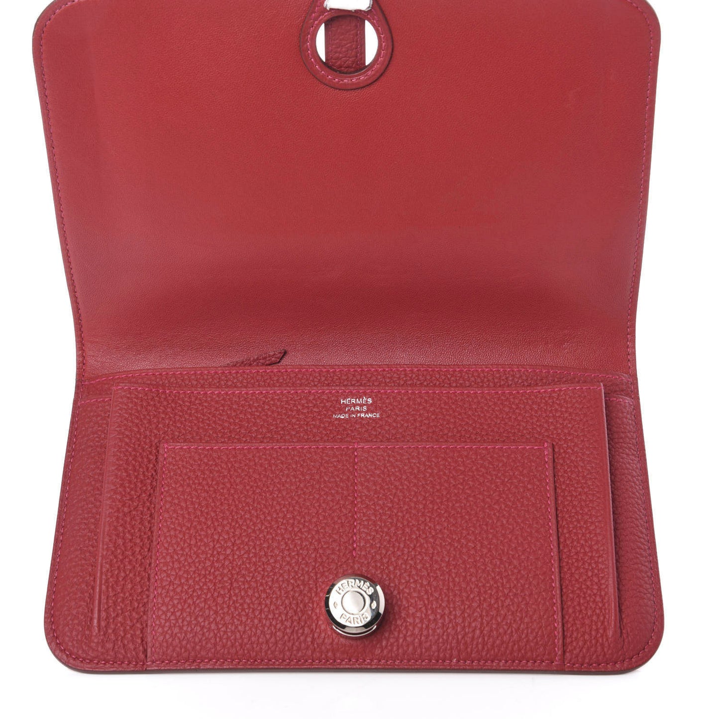 Togo Dogon Duo Wallet Rouge Casaque
