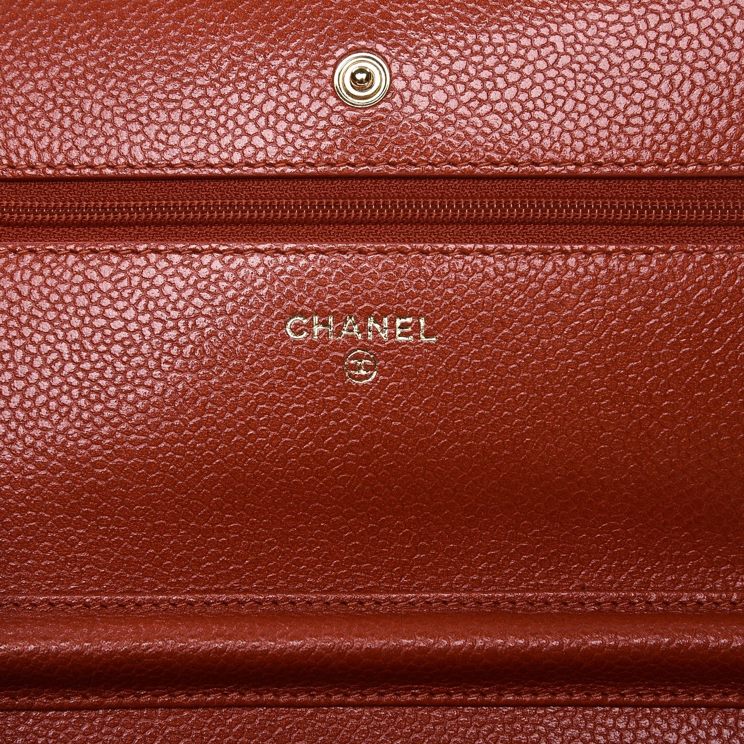 Chanel Pearly Caviar Quilted Wallet On Chain WOC Red 6 of 8