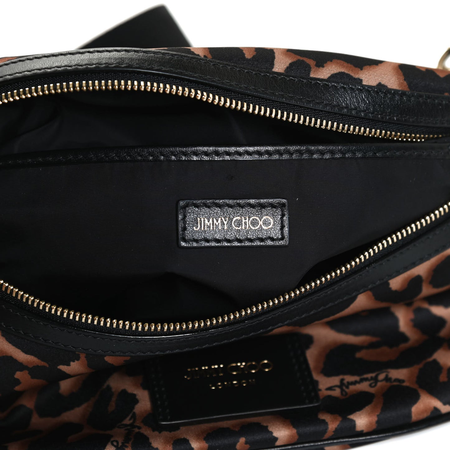 Nylon Leopard Candice Belt Bag