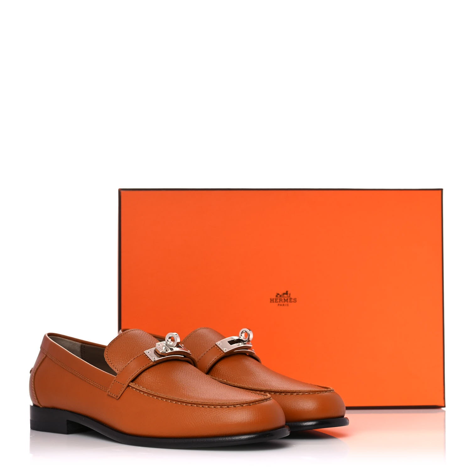 Hermes Epsom Womens Destin Loafer 37 Naturel 9 of 9