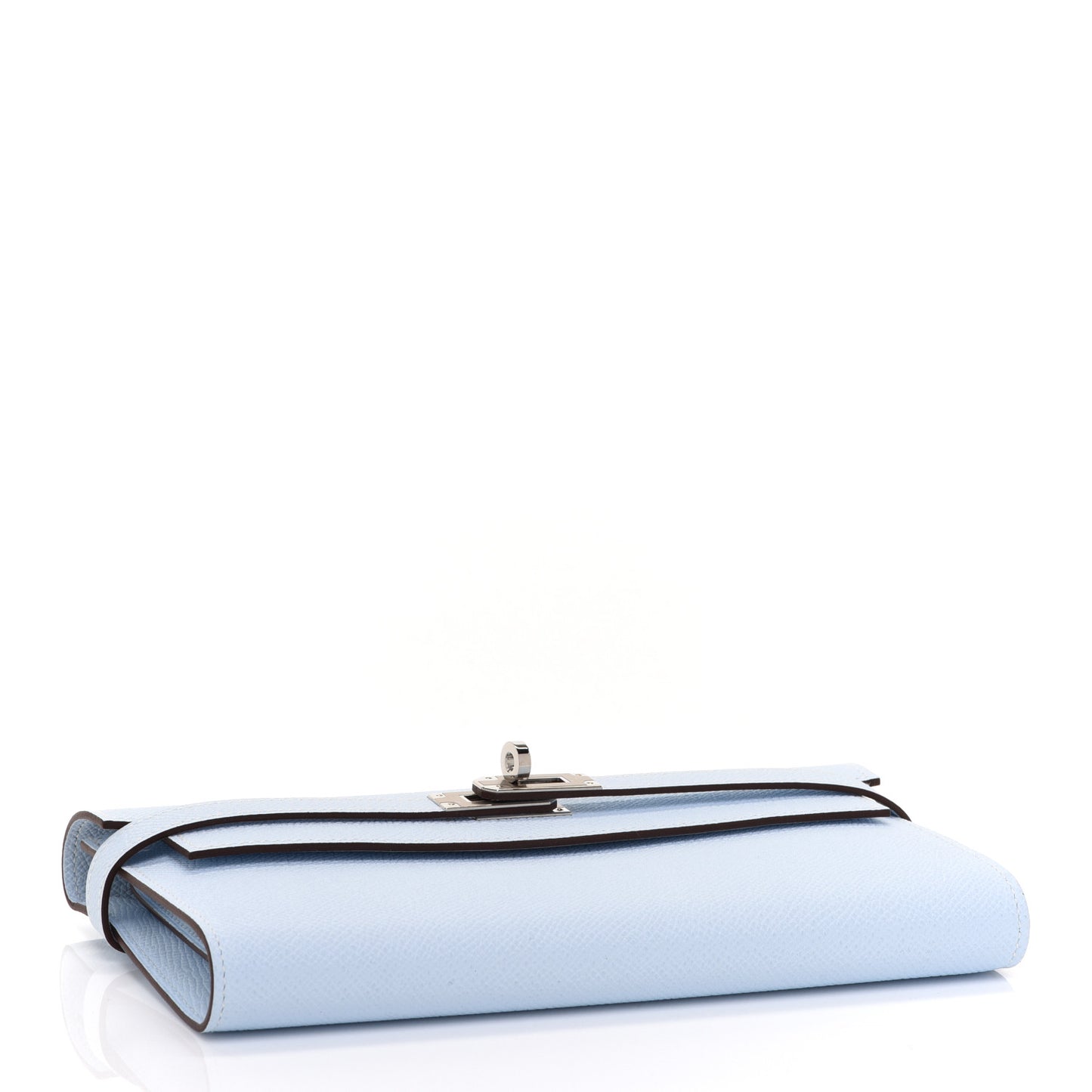 Epsom Kelly Longue Wallet Bleu Brume