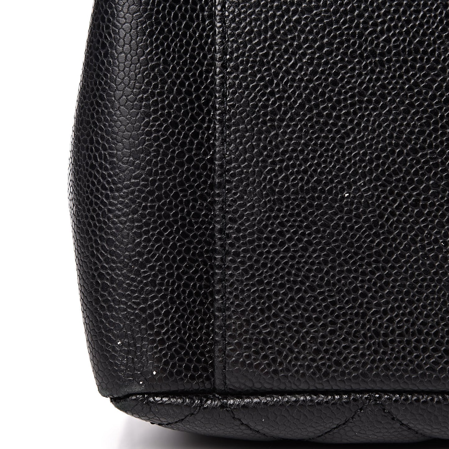 Caviar Quilted Grand Shopping Tote GST Black