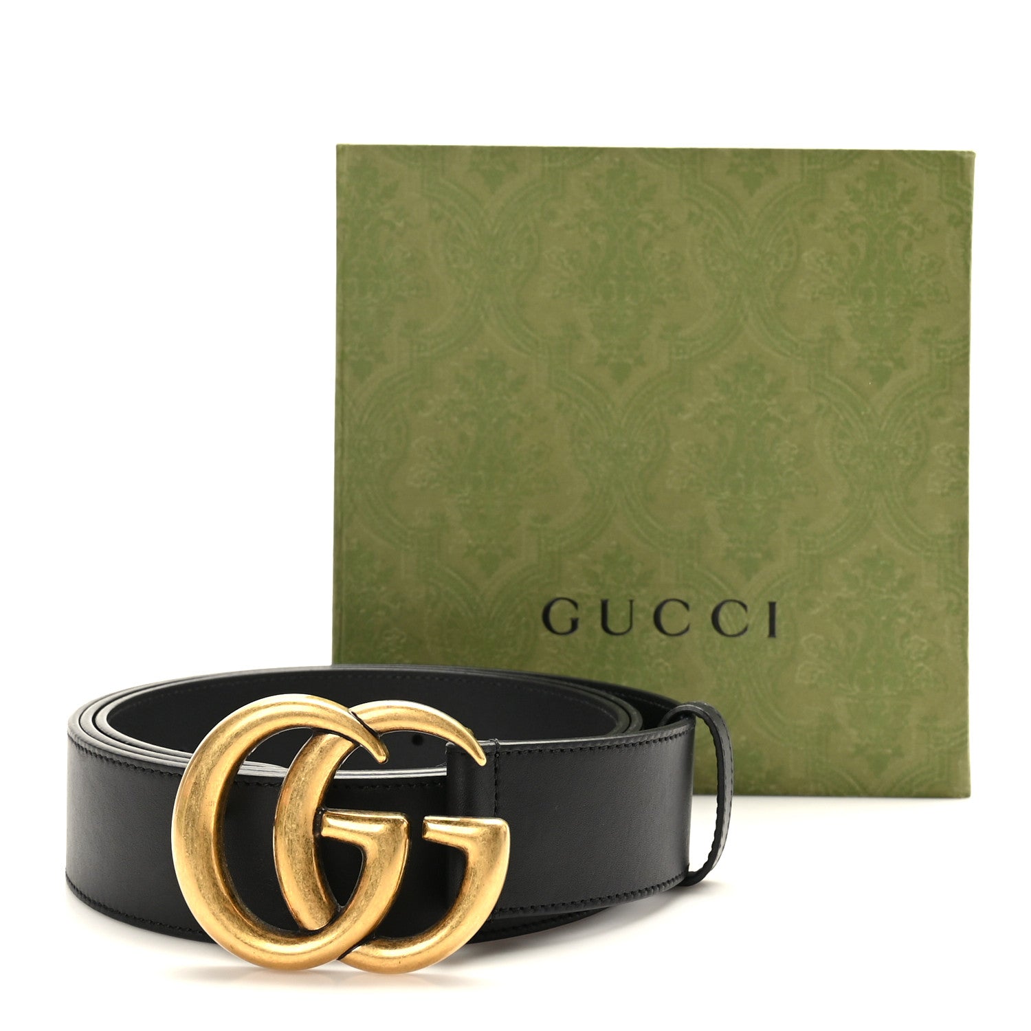 Gucci Calfskin Double G 40mm Belt 120 48 Black 2 of 6