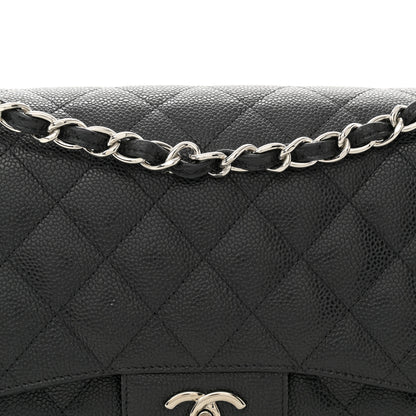 Chanel Caviar Quilted Jumbo Double Flap Black 8 of 10