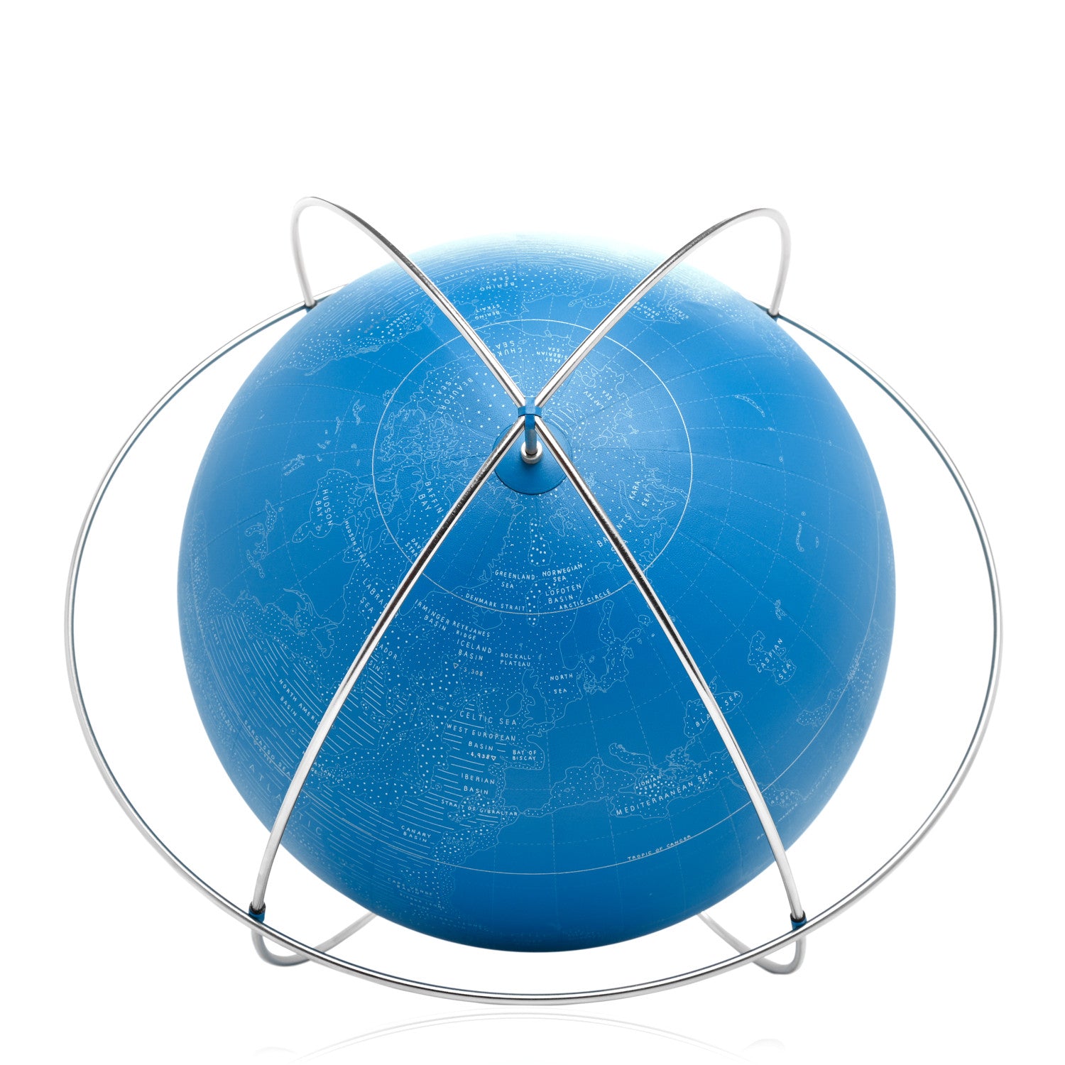 Hermes Swift Stainless Steel Reliefs Marins Nereus 24 Globe Bleu Hydra 1 of 5