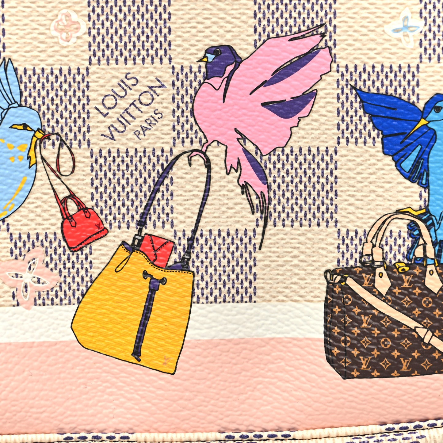 Damier Azur 2018 Christmas Animation Mini Pochette Accessories