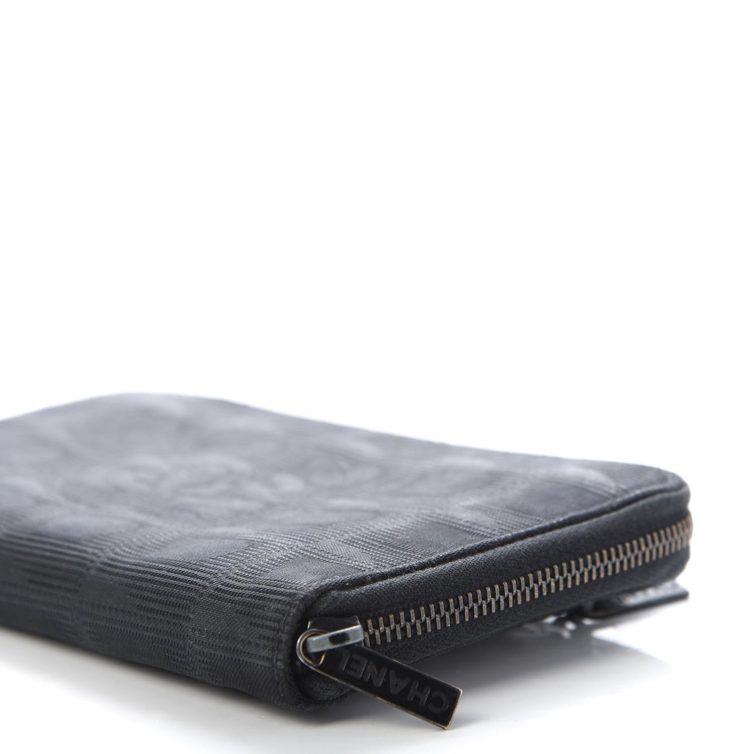 Chanel Nylon Travel Zip Around Wallet Black 7 of 11