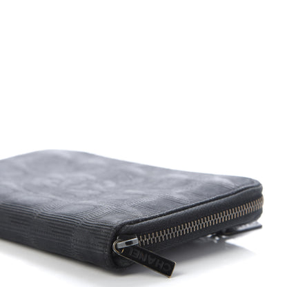 Chanel Nylon Travel Zip Around Wallet Black 7 of 11