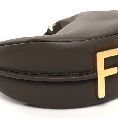 Fendi Vitello Grace Matte Small Fendigraphy Hobo Bag Dark Coffee 9 of 10