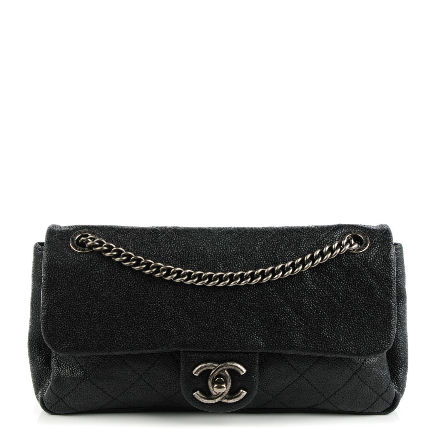 Chanel Caviar Medium Simply CC Flap Black 1 of 8