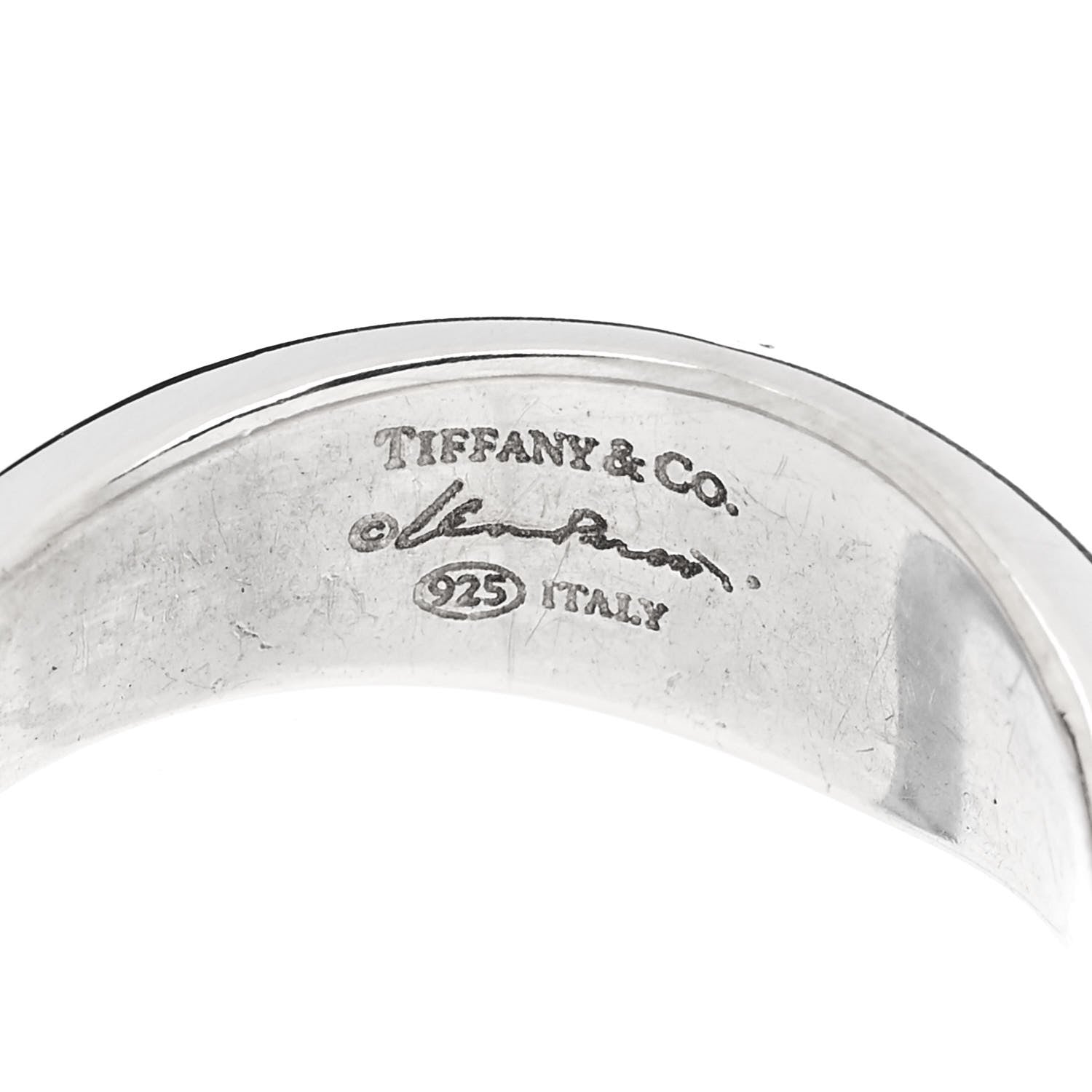 Tiffany Sterling Silver Elsa Peretti Open Band Ring 57 8 4 of 4