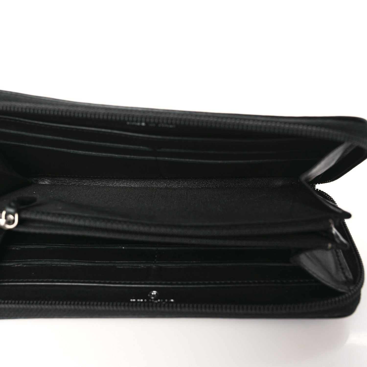 Chanel Lambskin Quilted Boy Zip Around Wallet Black 5 of 8