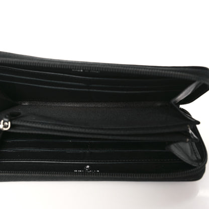 Chanel Lambskin Quilted Boy Zip Around Wallet Black 5 of 8
