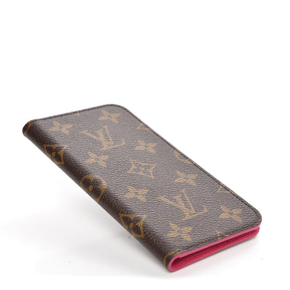 Louis Vuitton Monogram iPhone X Folio Case Rose Pop 4 of 7
