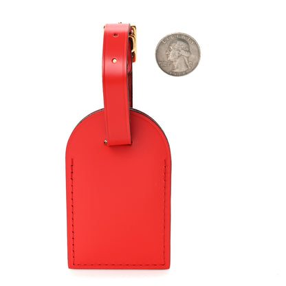 Louis Vuitton Calfskin Luggage Tag Red 2 of 3