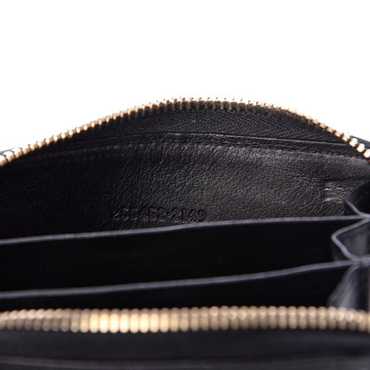 Gucci Guccissima Zip Around Card Case Black 7 of 8