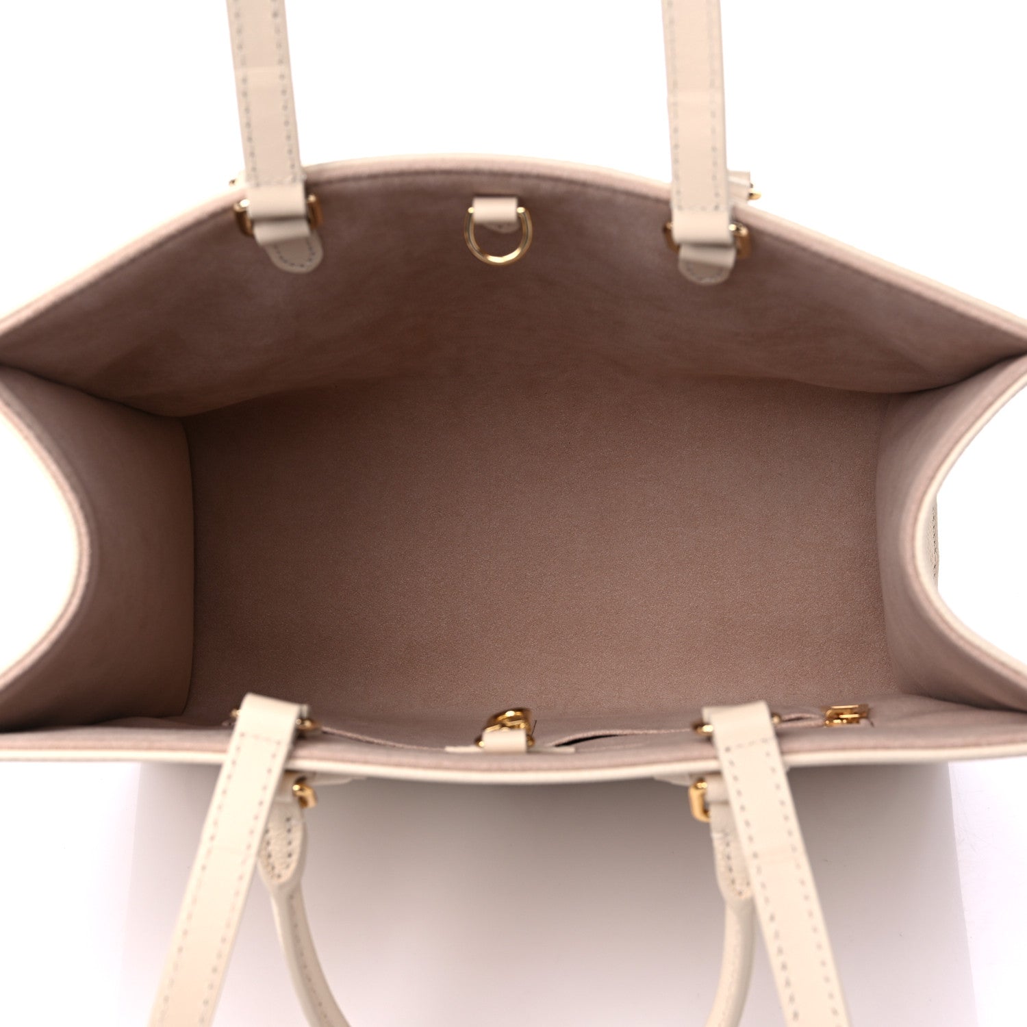 Louis Vuitton Empreinte Monogram Giant Onthego MM Creme Rose Trianon 5 of 9
