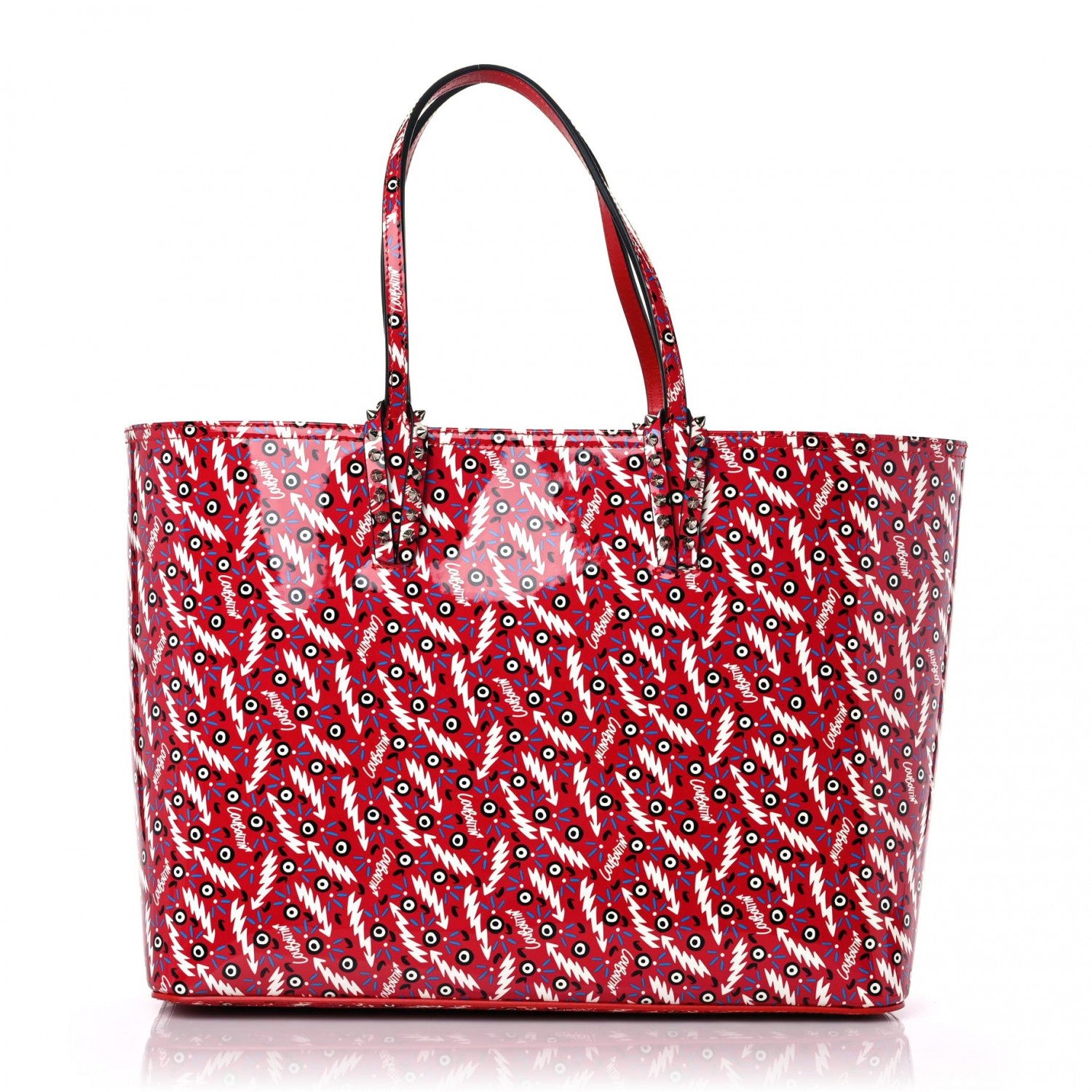Christian Louboutin Patent Ginzana East West Cabata Tote Loubi 3 of 13