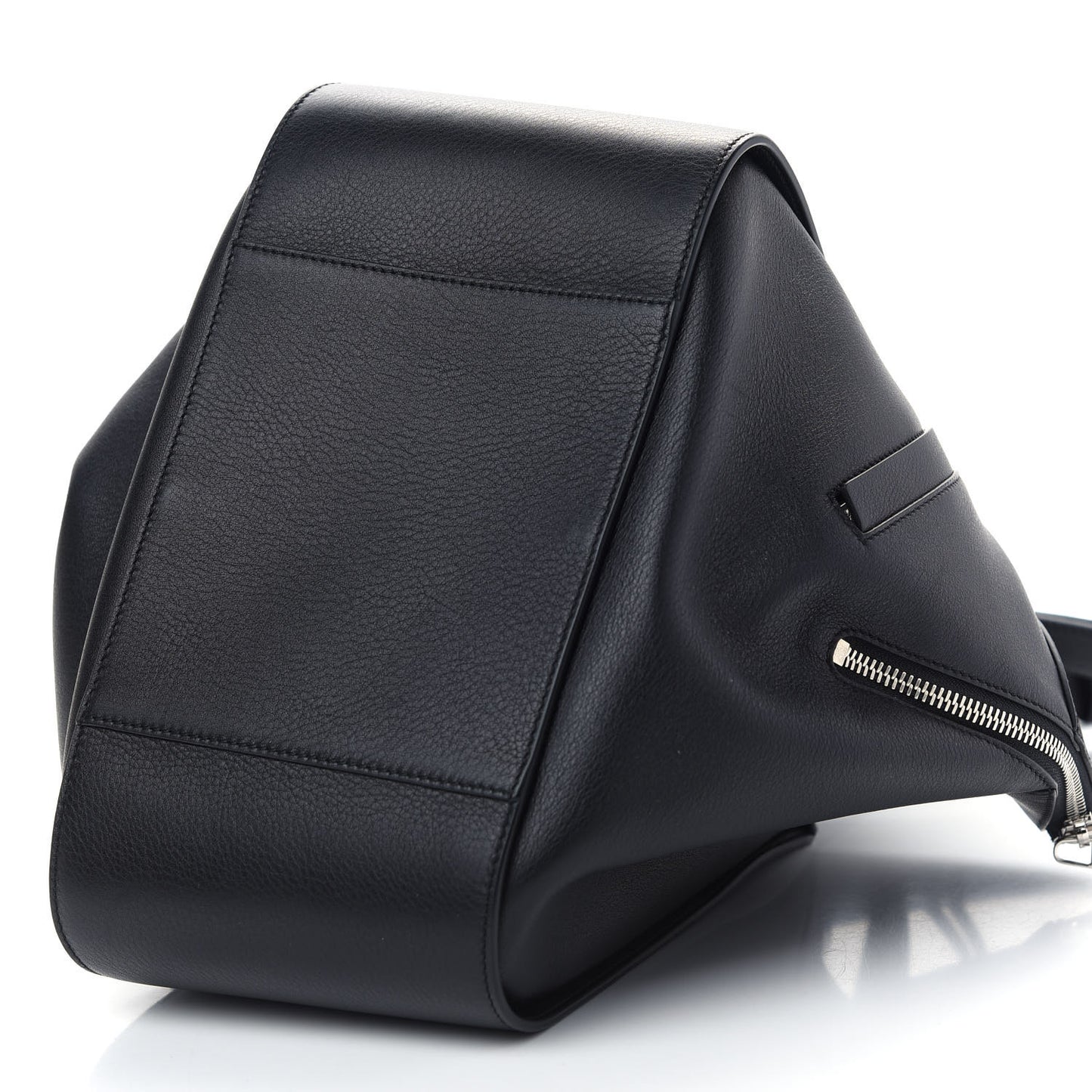 Calfskin Medium Hammock Shoulder Bag Black